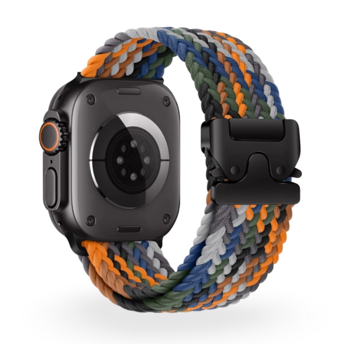 Apple Watch Bracelet, patterned nylon, unisex, tactical buckle, Nélo model