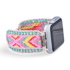 Apple Watch bracelet, in nylon and crystal, for women, Reva model