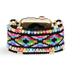 Apple Watch bracelet, in nylon and crystal, for women, Zyla model