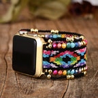 Apple Watch bracelet, in nylon and crystal, for women, Zyla model