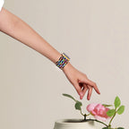 Apple Watch bracelet, in nylon and crystal, for women, Zyla model