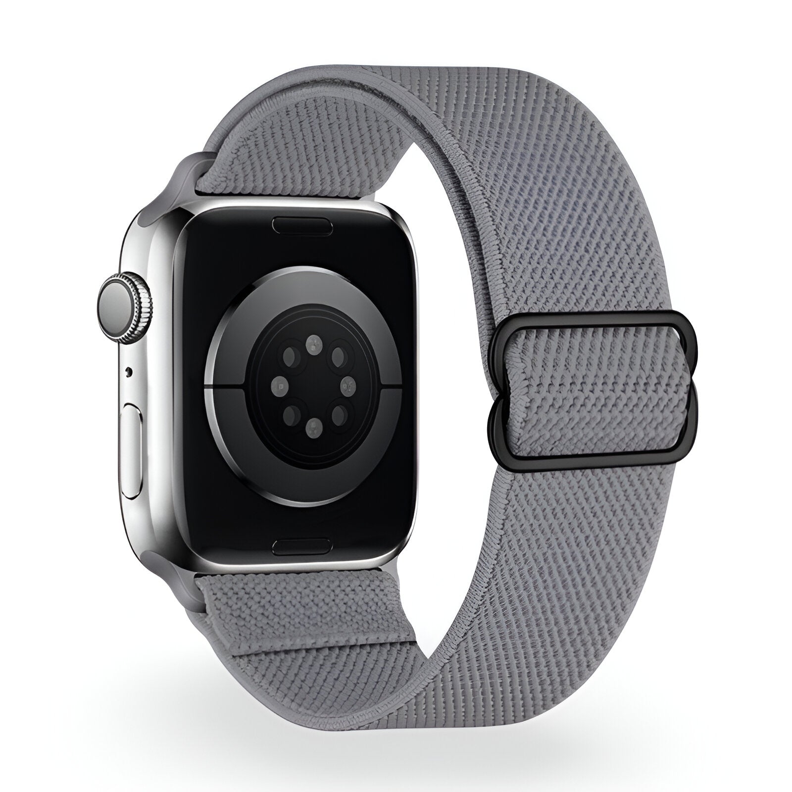 Zyra Model Braided Nylon Elastic Apple Watch Bracelet with Sliding Buckle