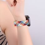 Braided Nylon Apple Watch Bracelet with Sliding Clasp for Women, Jax Model