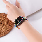 Braided Nylon Apple Watch Bracelet with Sliding Clasp for Women, Jax Model
