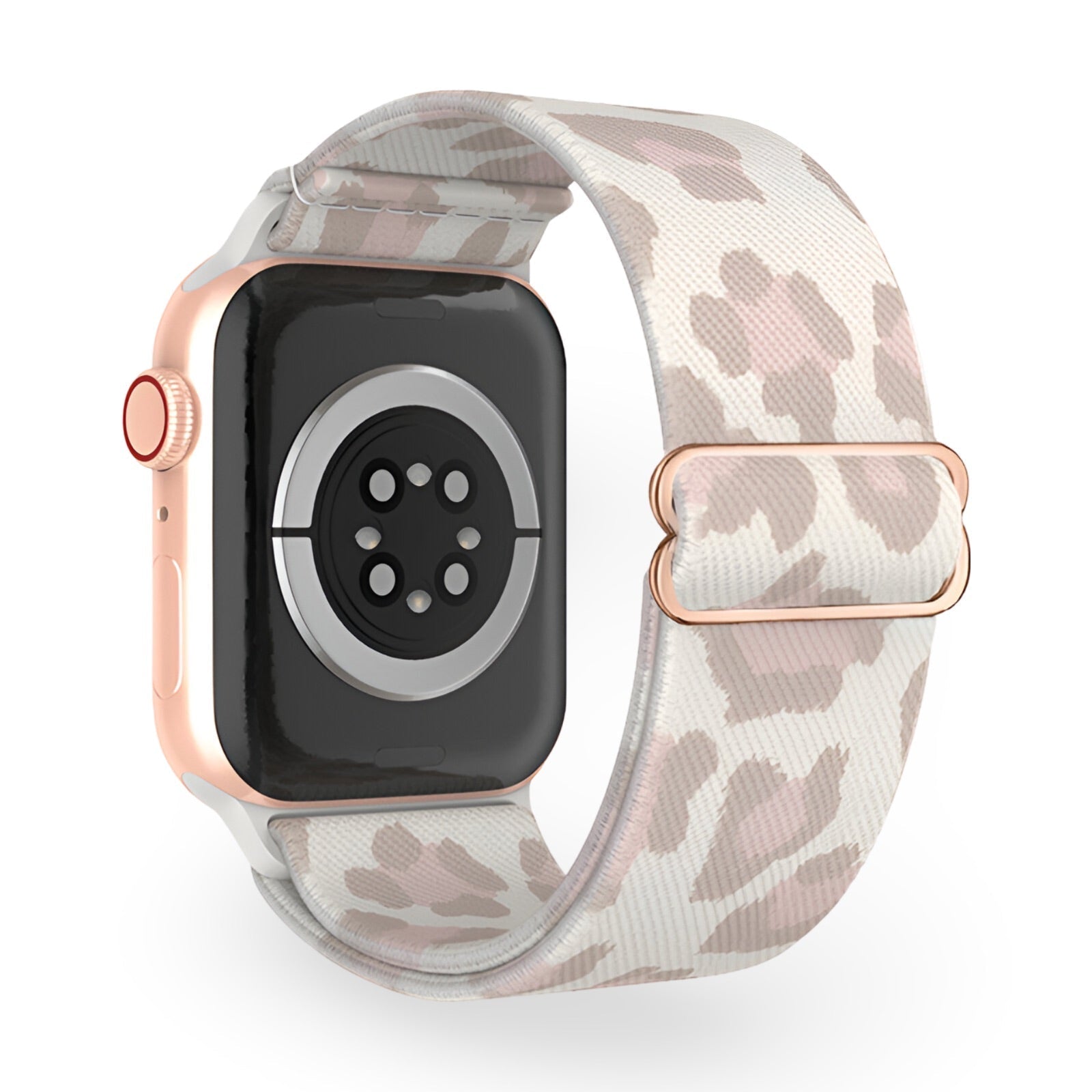 Apple Watch Bracelet in Elastic Nylon, Printed Pattern, Adjustable Buckle, for Women, Meryn Model