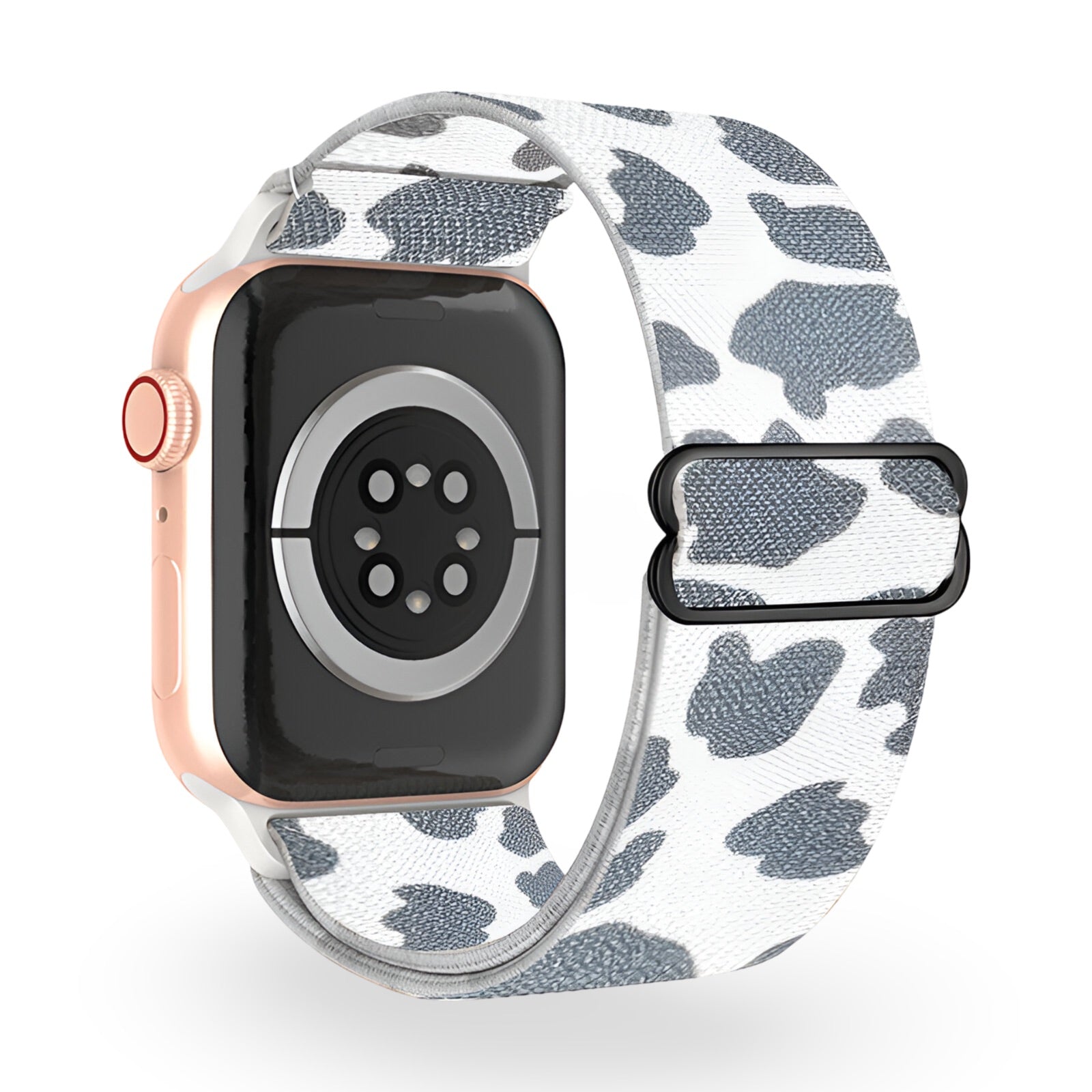 Apple Watch Bracelet in Elastic Nylon, Printed Pattern, Adjustable Buckle, for Women, Meryn Model