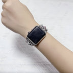 Bria Emperor Stone Apple Watch Bracelet, Three Strands, Bohemian Style, for Women