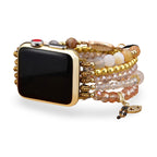 Apple Watch Multi-Strand Bracelet, Beads and Crystal, Eye Charm, for Women, Merine Model