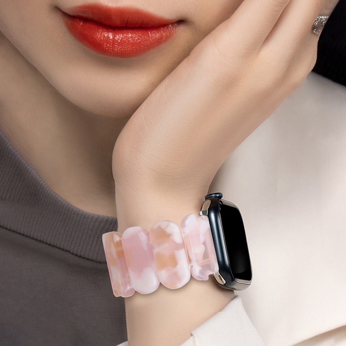 Apple Watch bracelet, resin, for women, Ilya model