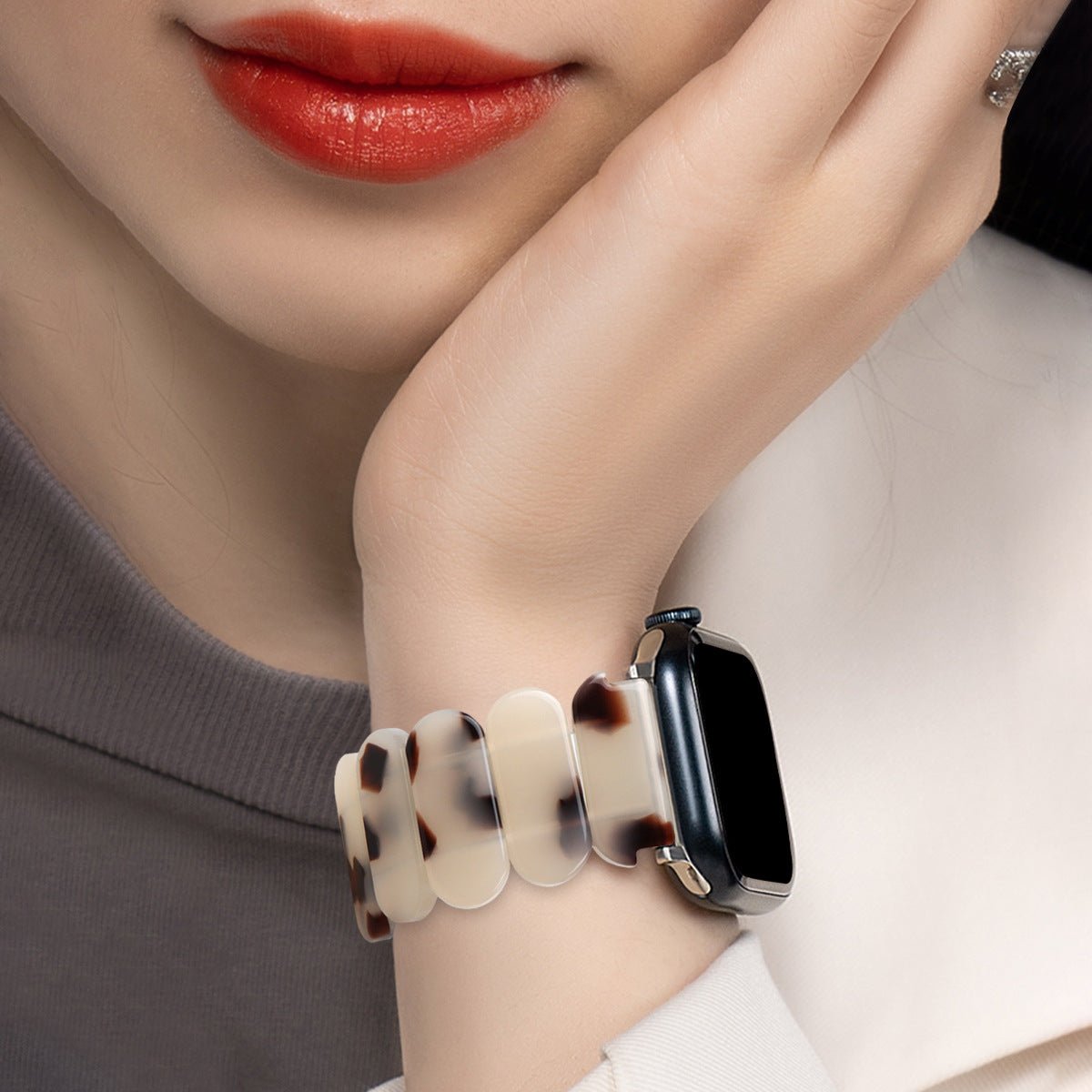 Apple Watch bracelet, resin, for women, Ilya model