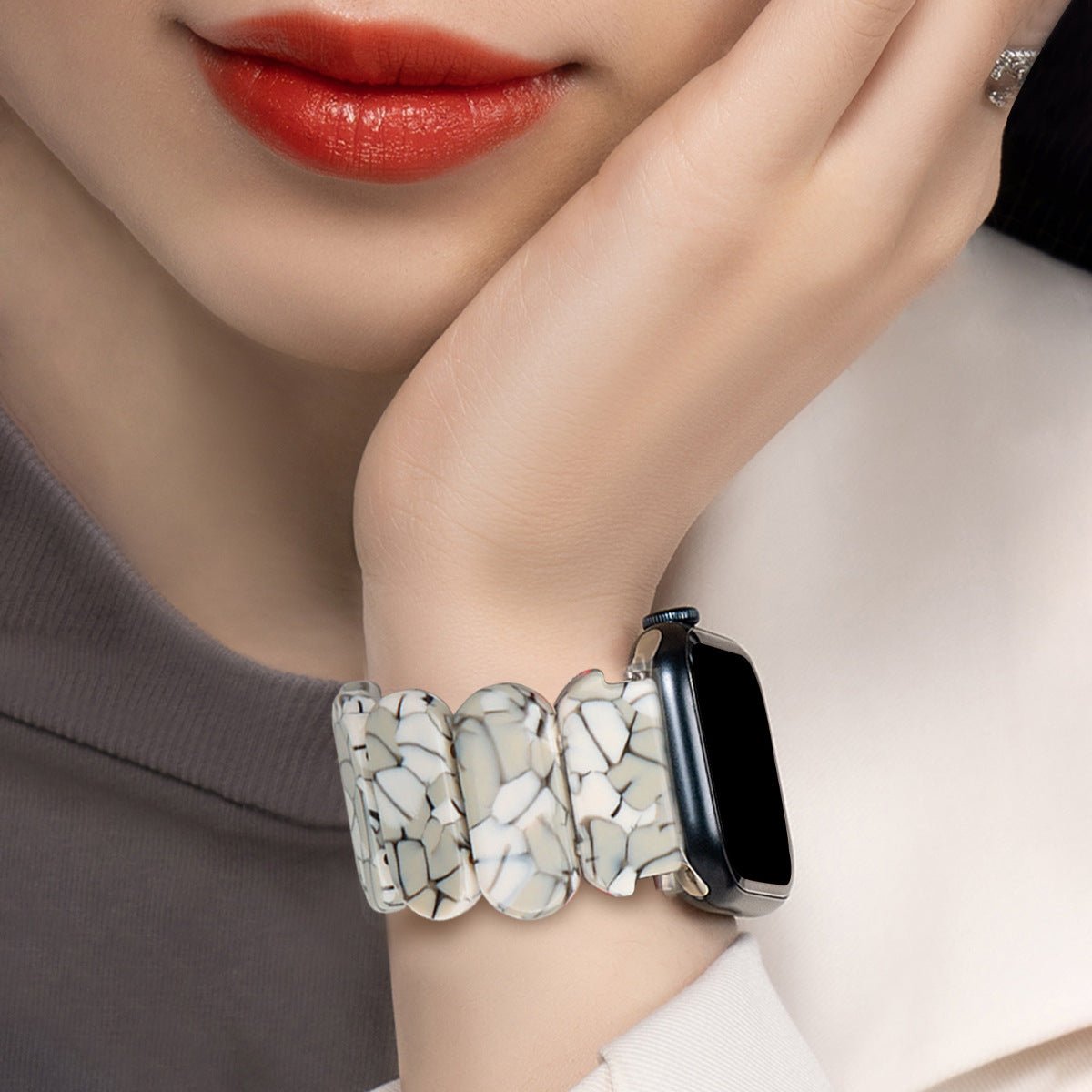Apple Watch bracelet, resin, for women, Ilya model
