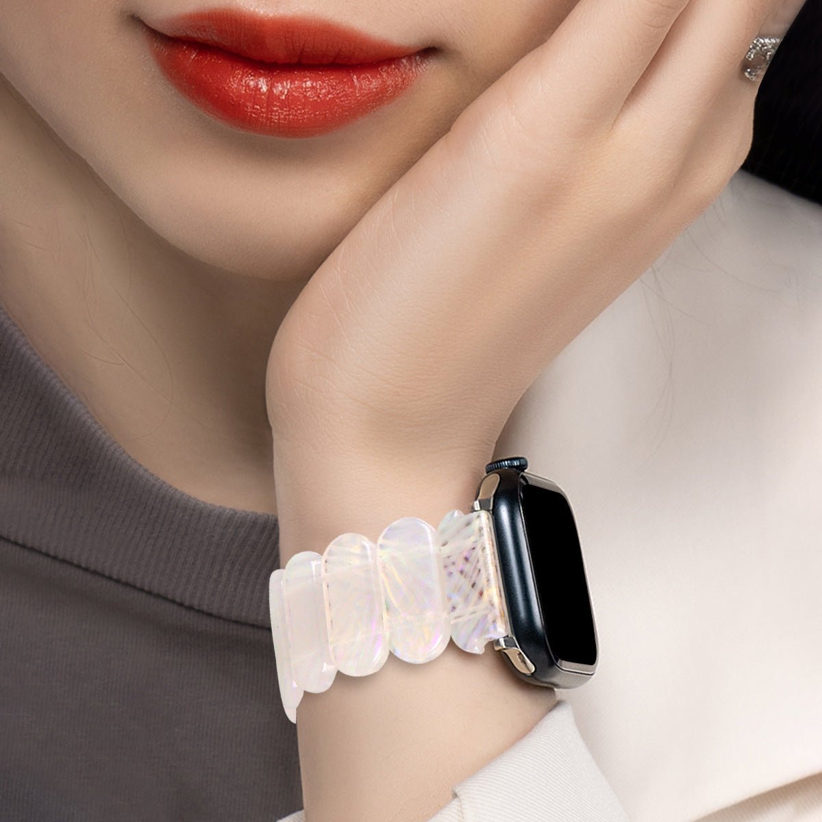 Apple Watch bracelet, resin, for women, Ilya model