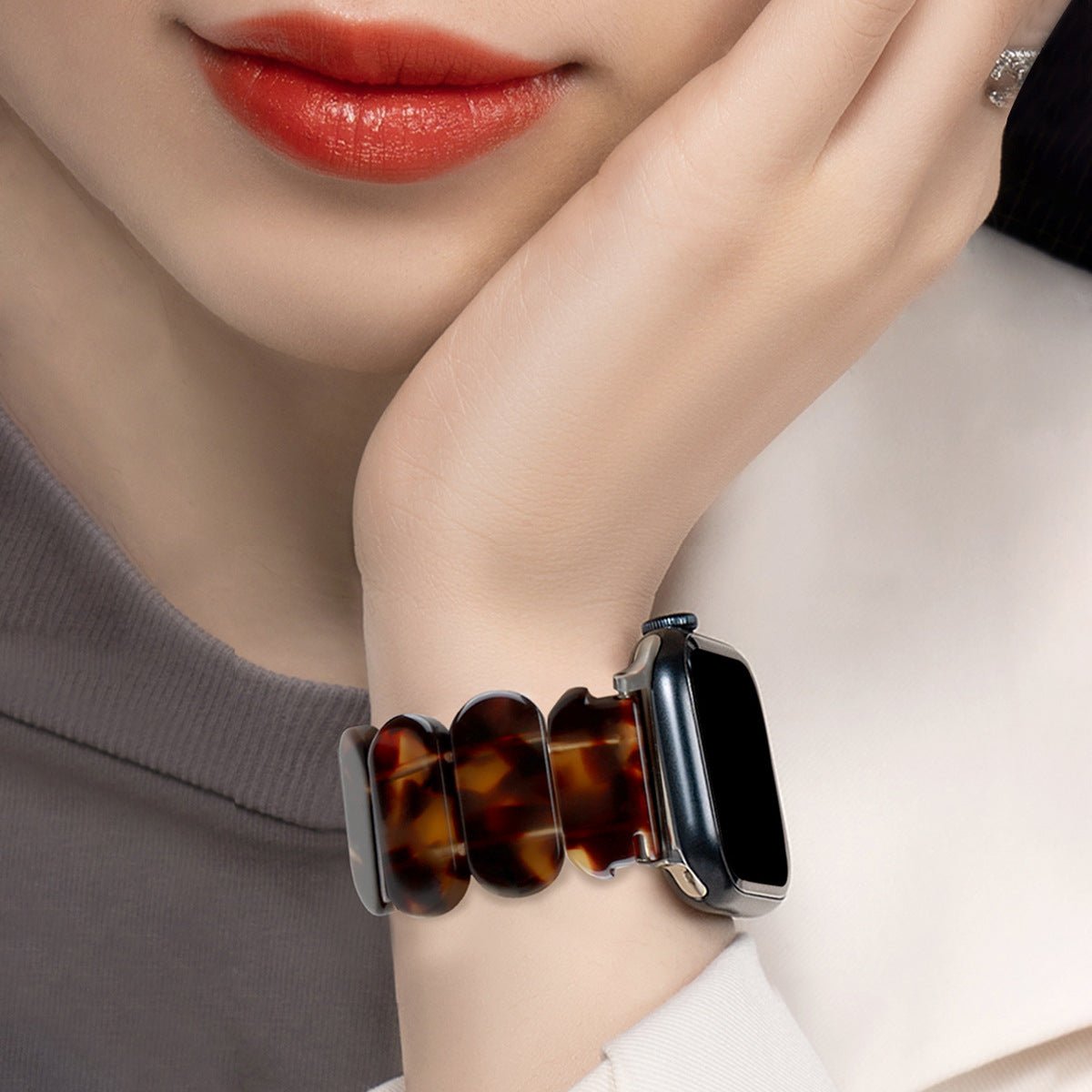 Apple Watch bracelet, resin, for women, Ilya model