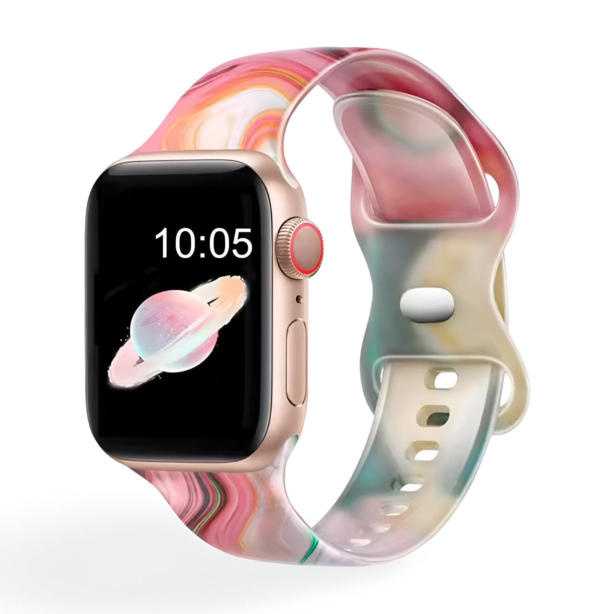 Apple Watch Bracelet, patterned silicone, for women, Saroa model