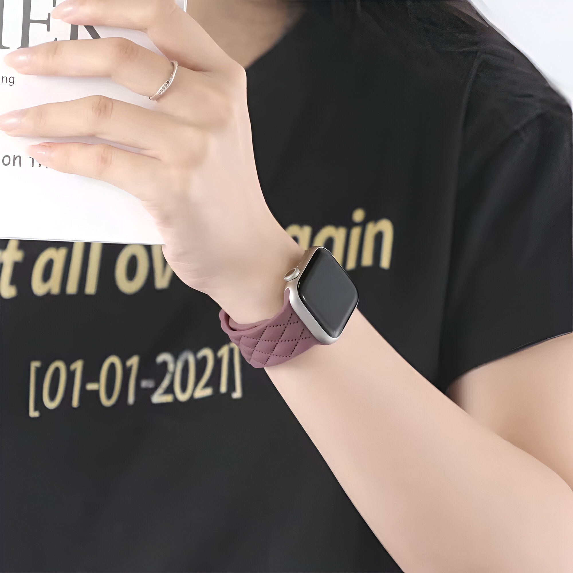 Apple Watch Bracelet, silicone, unisex, Caliope model