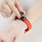 Braided Silicone Apple Watch Bracelet, Foldable Magnetic Clasp, Feryn Model