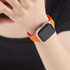 Braided Silicone Apple Watch Bracelet, Foldable Magnetic Clasp, Feryn Model