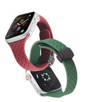 Braided Silicone Apple Watch Bracelet, Foldable Magnetic Clasp, Feryn Model