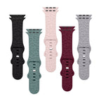 Apple Watch Silicone Bracelet, Embossed Leopard Pattern, All Series, Soria Model