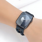 Apple Watch Silicone Bracelet with Openwork Chain Link Design, Vexa Model