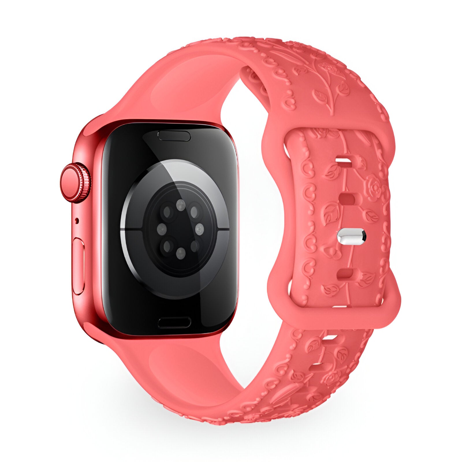 Apple Watch Bracelet, silicone with floral pattern, unisex, Nexus model