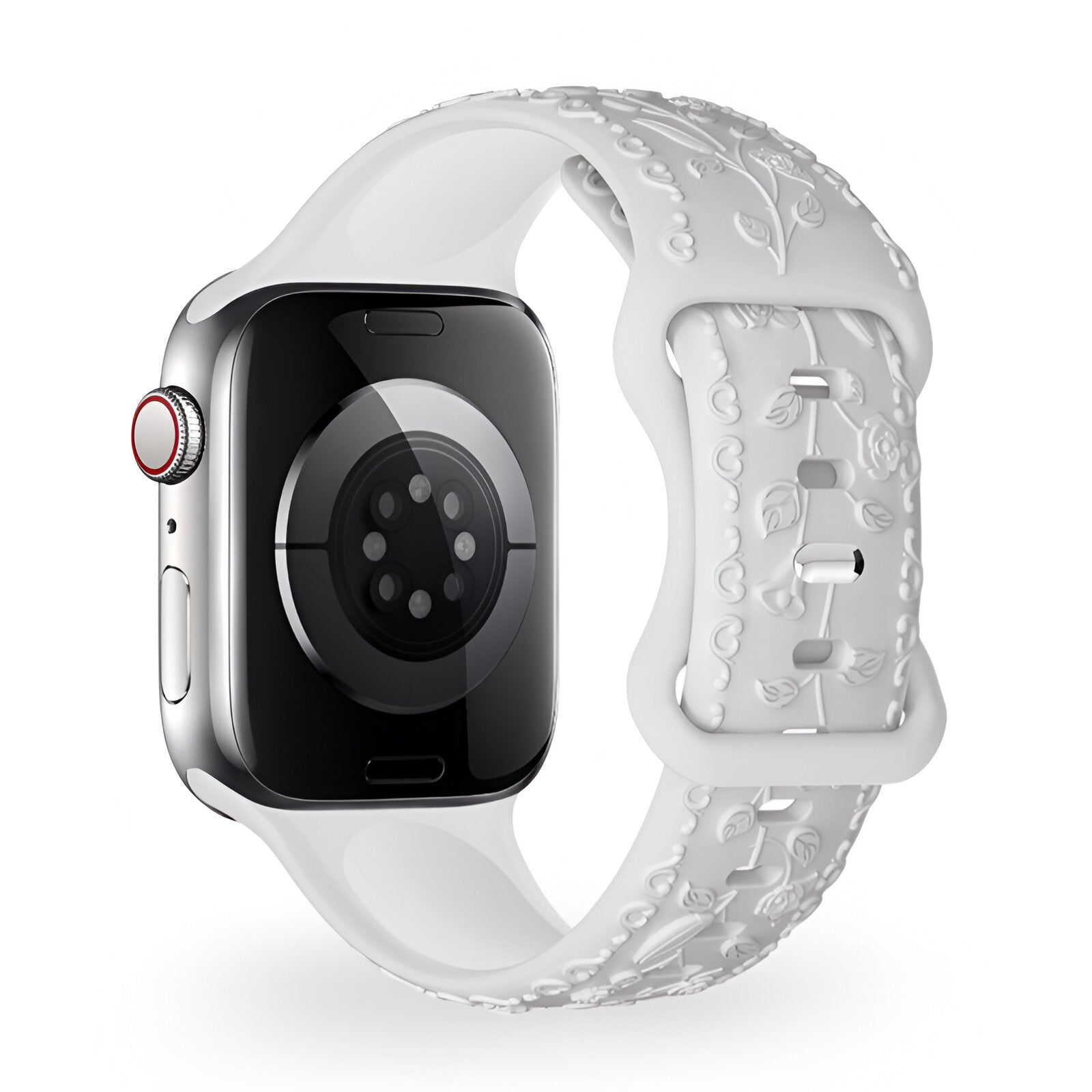 Apple Watch Bracelet, silicone with floral pattern, unisex, Nexus model