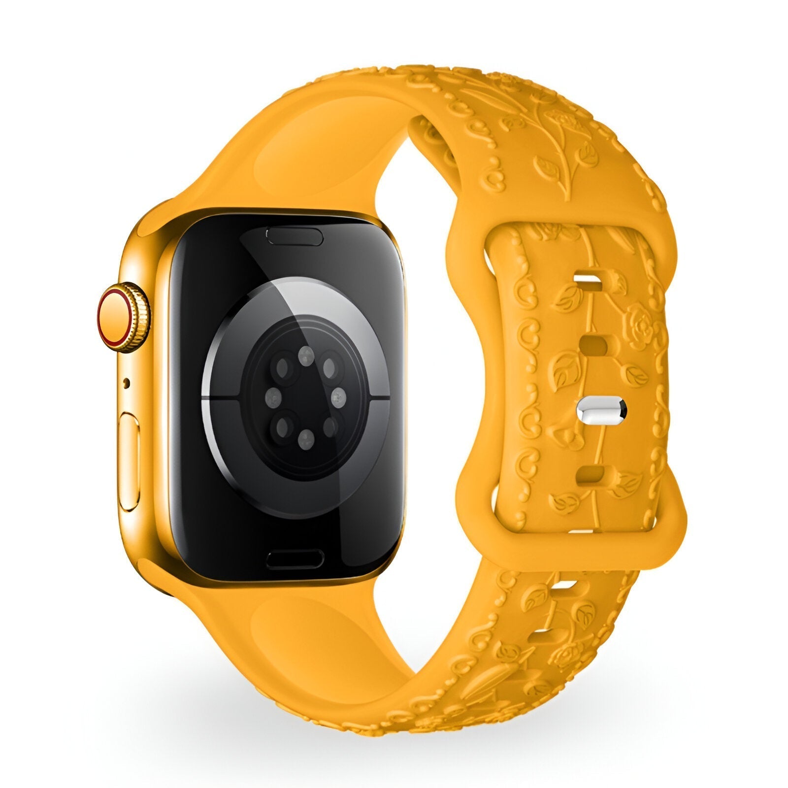 Apple Watch Bracelet, silicone with floral pattern, unisex, Nexus model
