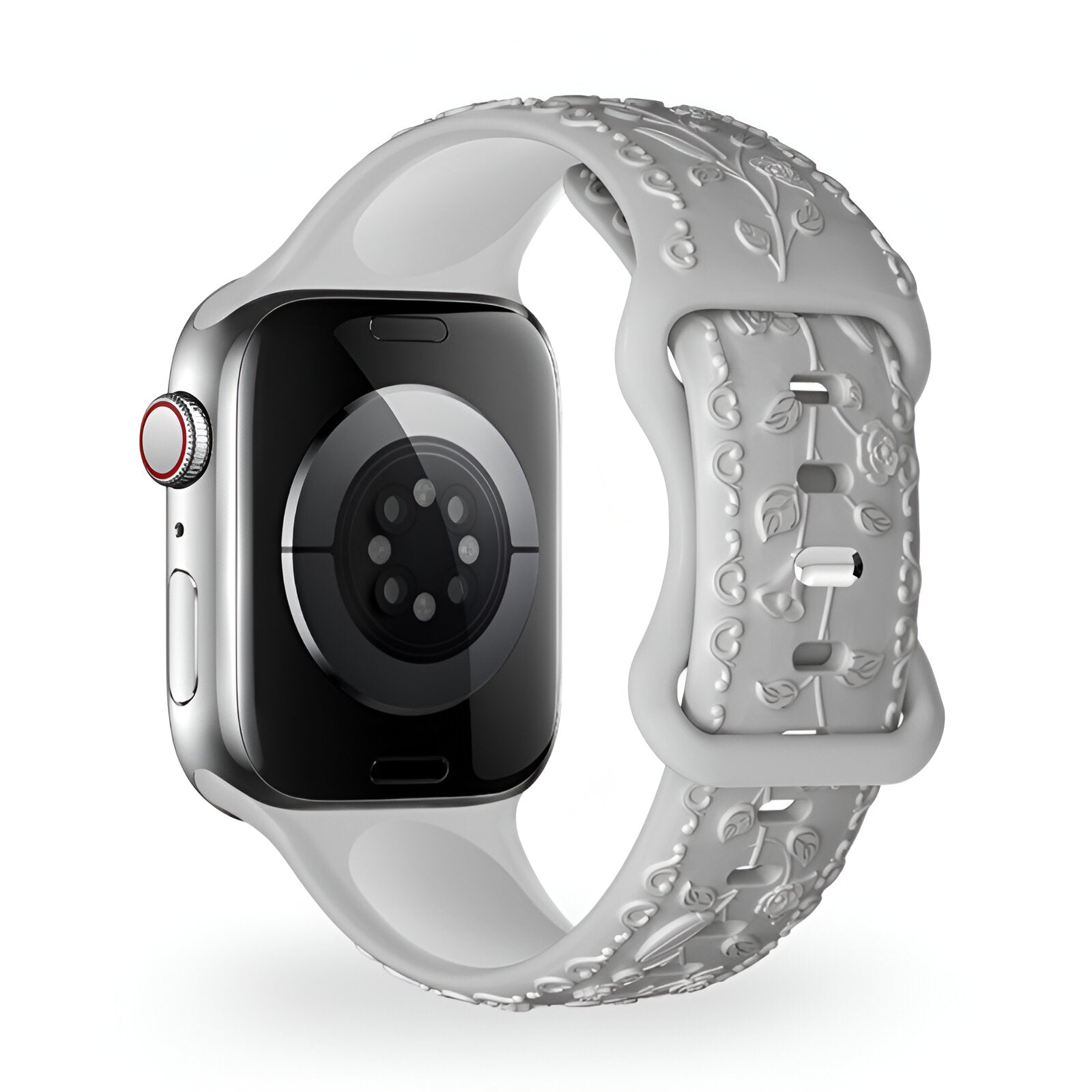 Apple Watch Bracelet, silicone with floral pattern, unisex, Nexus model