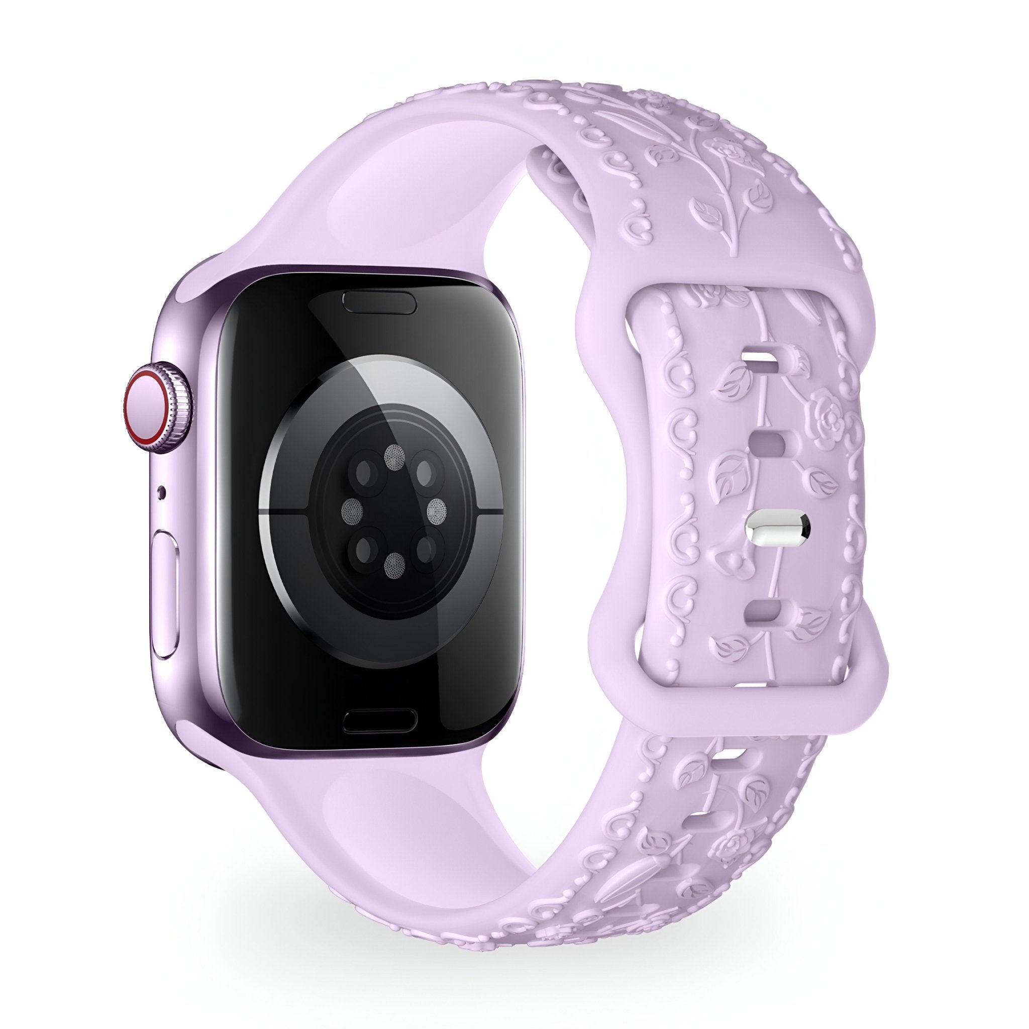 Apple Watch Bracelet, silicone with floral pattern, unisex, Nexus model