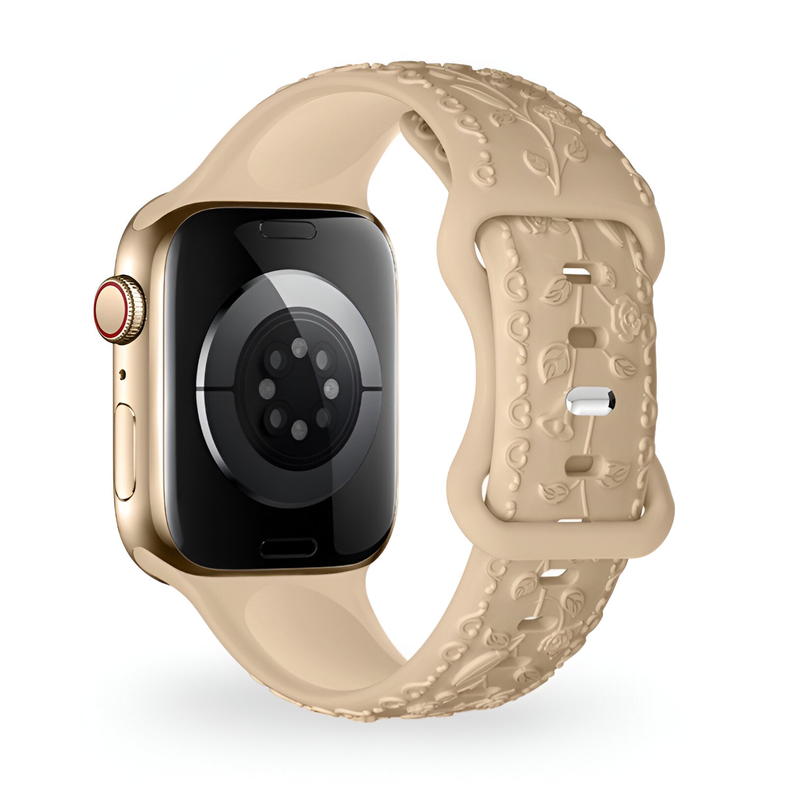 Apple Watch Bracelet, silicone with floral pattern, unisex, Nexus model