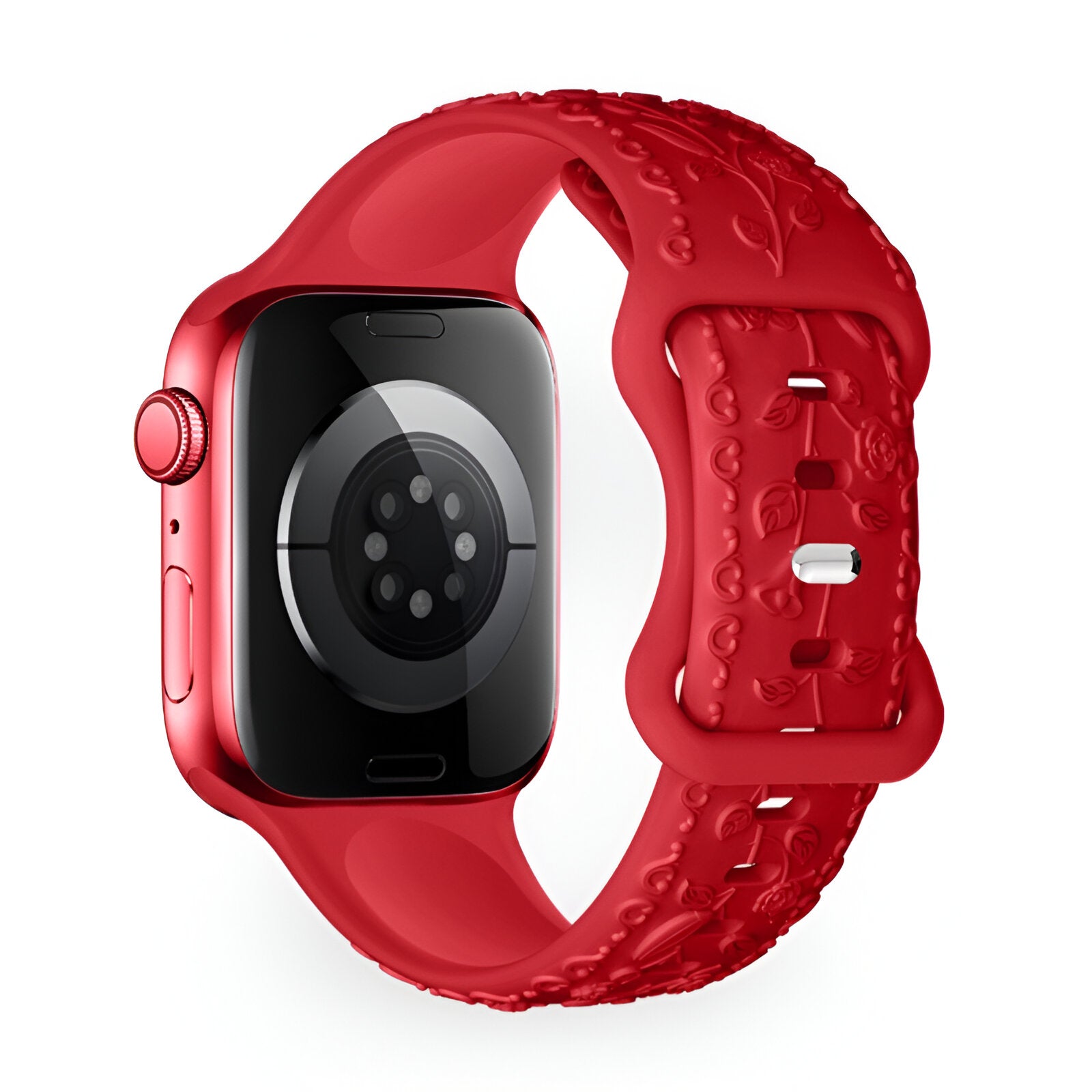 Apple Watch Bracelet, silicone with floral pattern, unisex, Nexus model