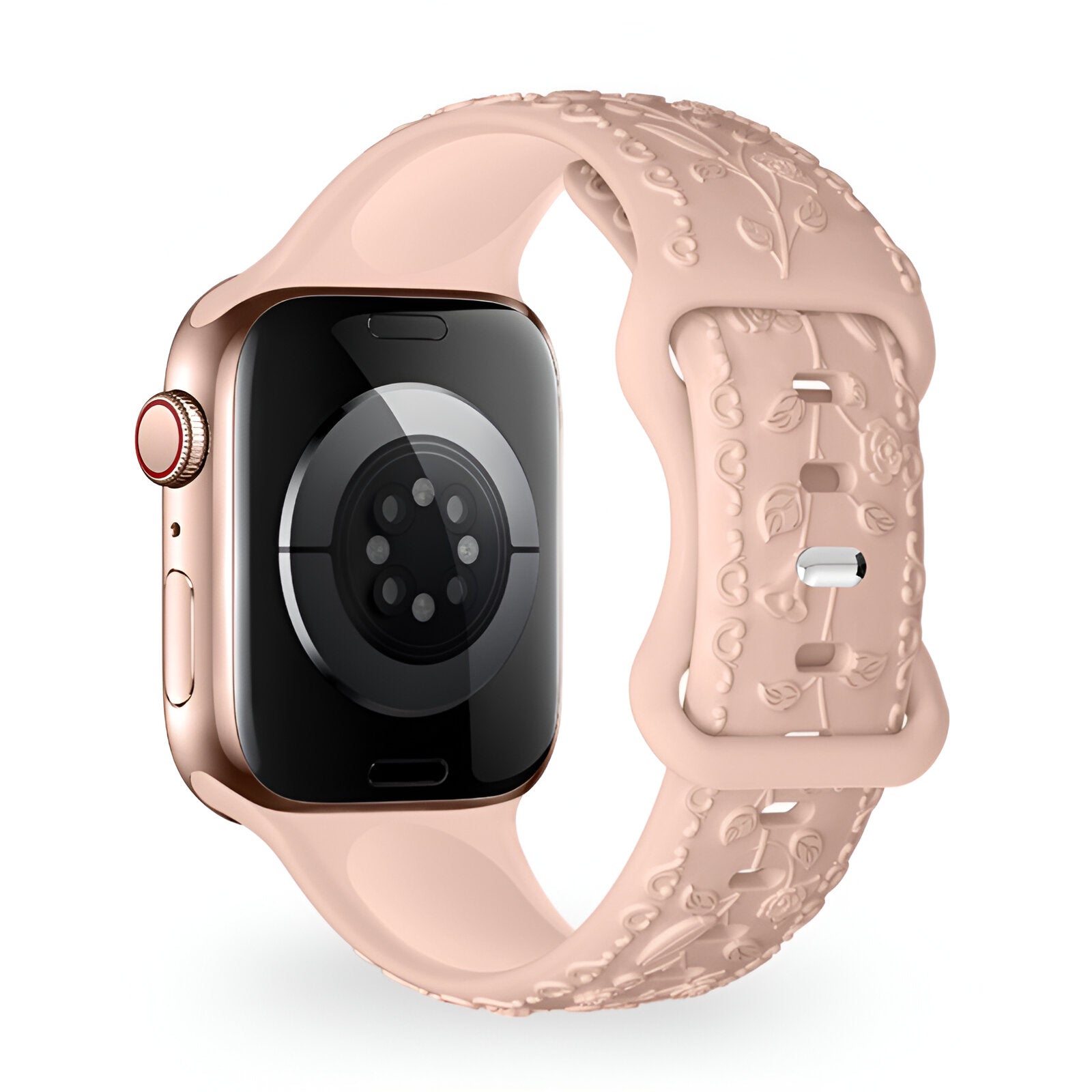 Apple Watch Bracelet, silicone with floral pattern, unisex, Nexus model
