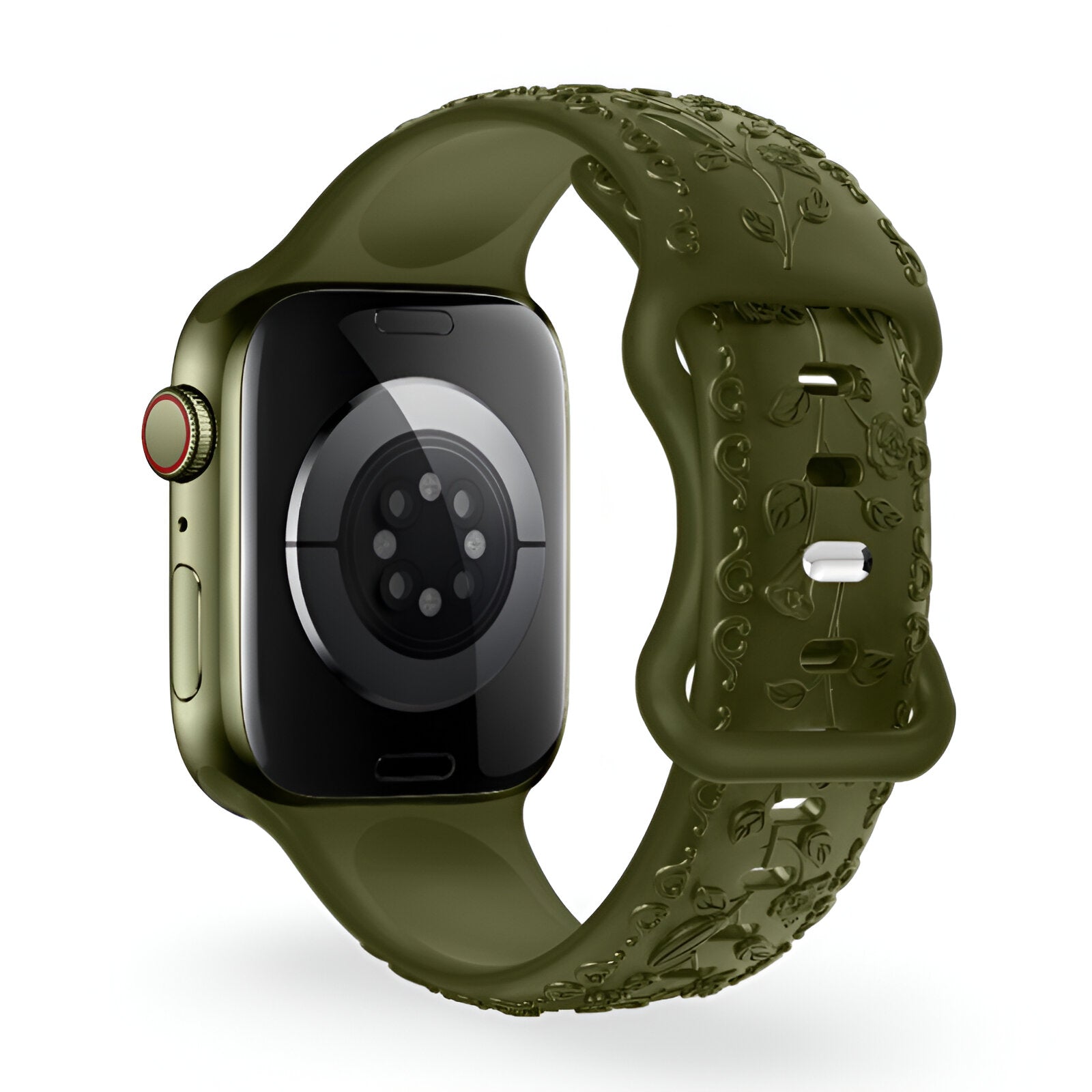 Apple Watch Bracelet, silicone with floral pattern, unisex, Nexus model