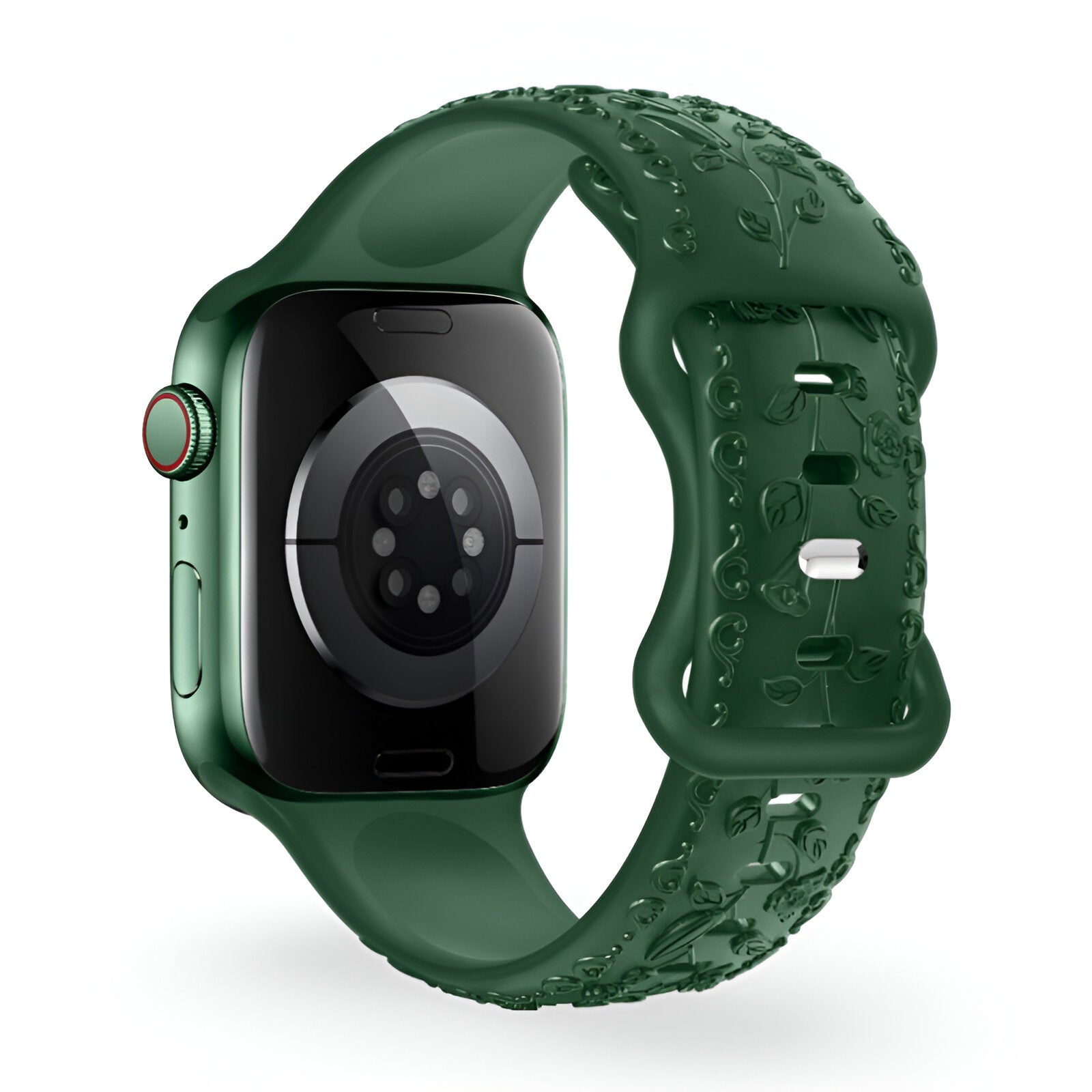 Apple Watch Bracelet, silicone with floral pattern, unisex, Nexus model