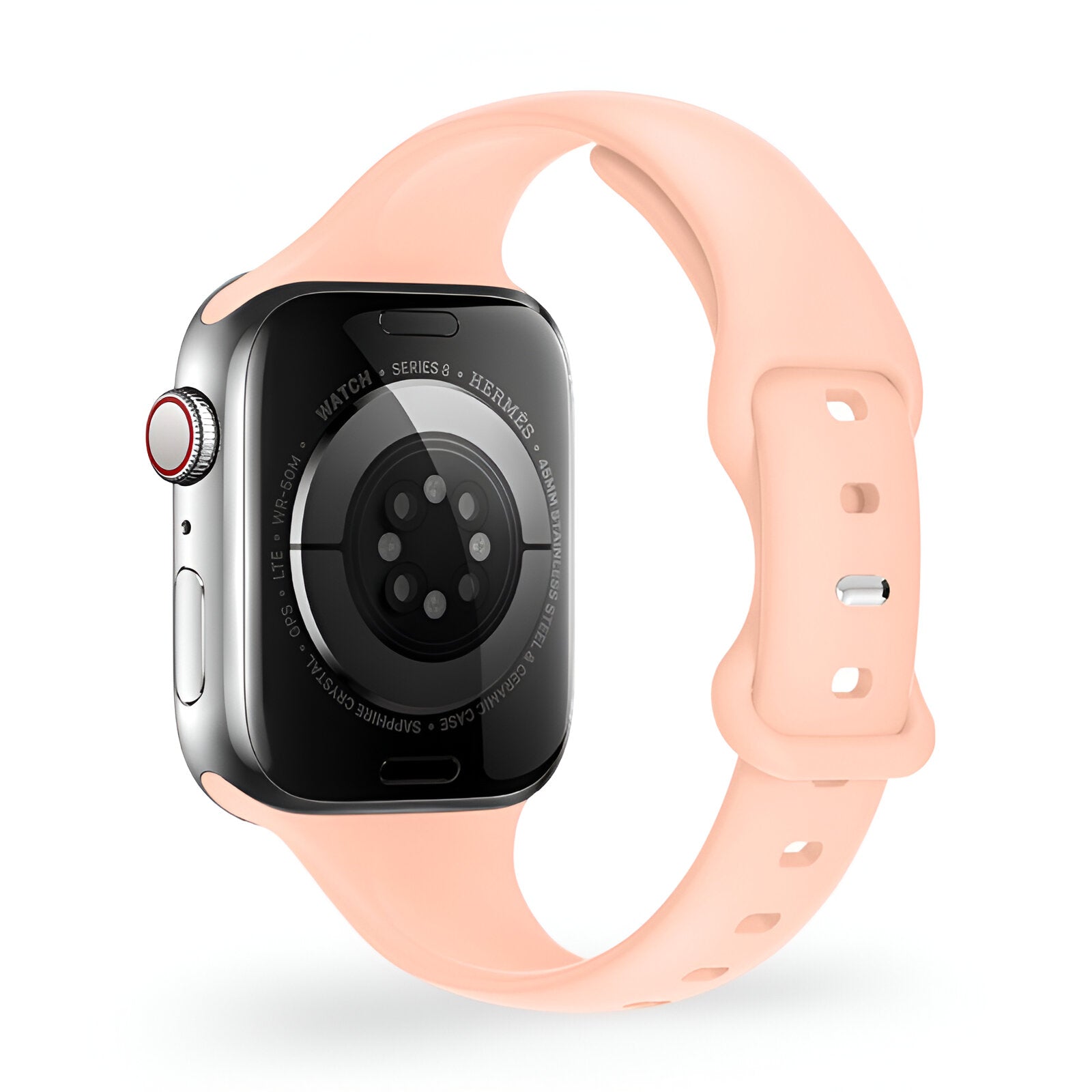 Apple Watch Silicone Bracelet, Slim Design, Butterfly Clasp, for Women, Kairo Model