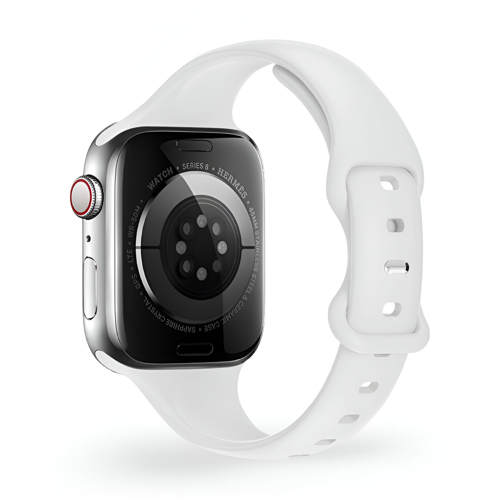 Apple Watch Silicone Bracelet, Slim Design, Butterfly Clasp, for Women, Kairo Model