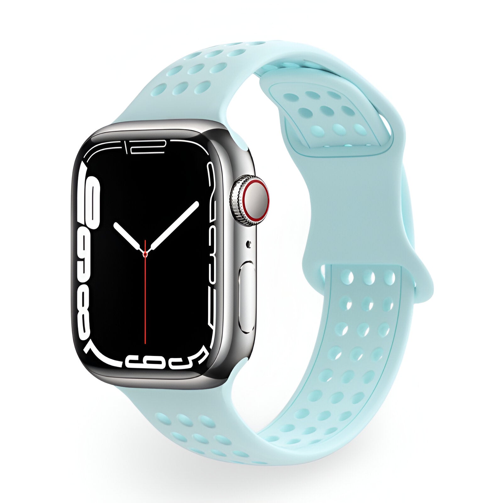 Perforated Silicone Apple Watch Bracelet, Breathable Honeycomb Design, Yara Model