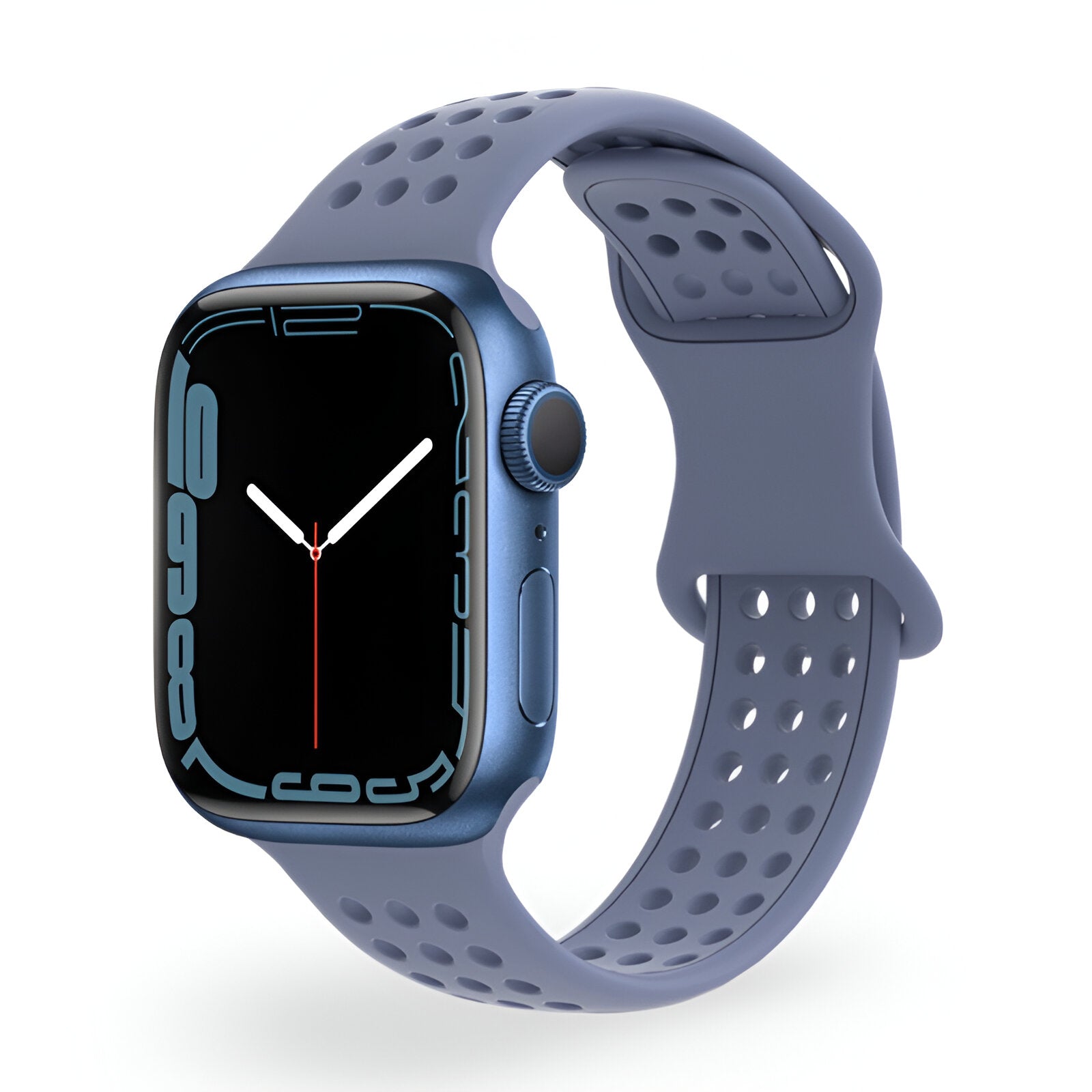 Perforated Silicone Apple Watch Bracelet, Breathable Honeycomb Design, Yara Model