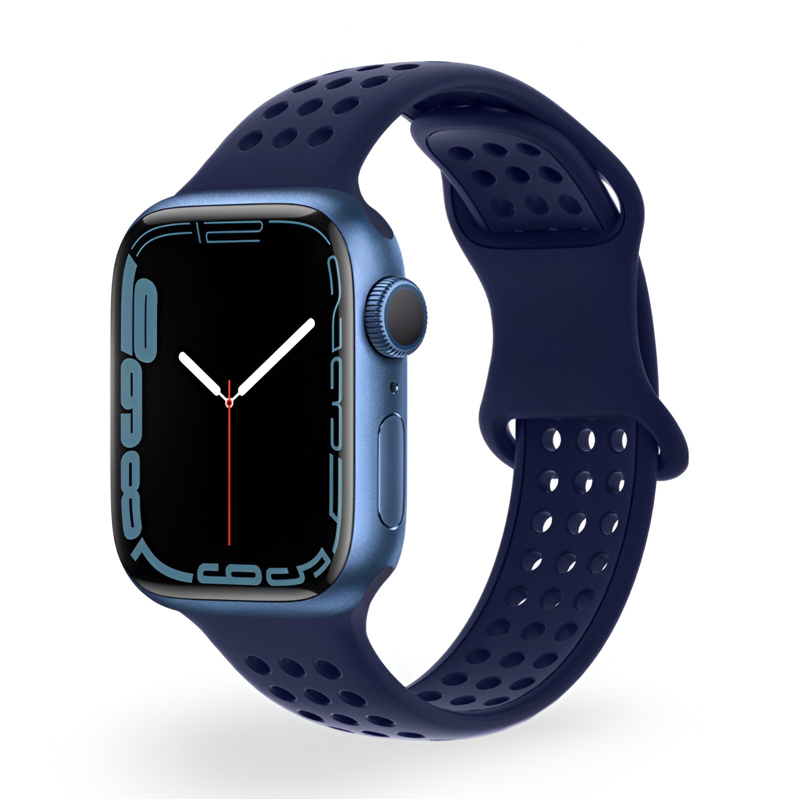 Perforated Silicone Apple Watch Bracelet, Breathable Honeycomb Design, Yara Model
