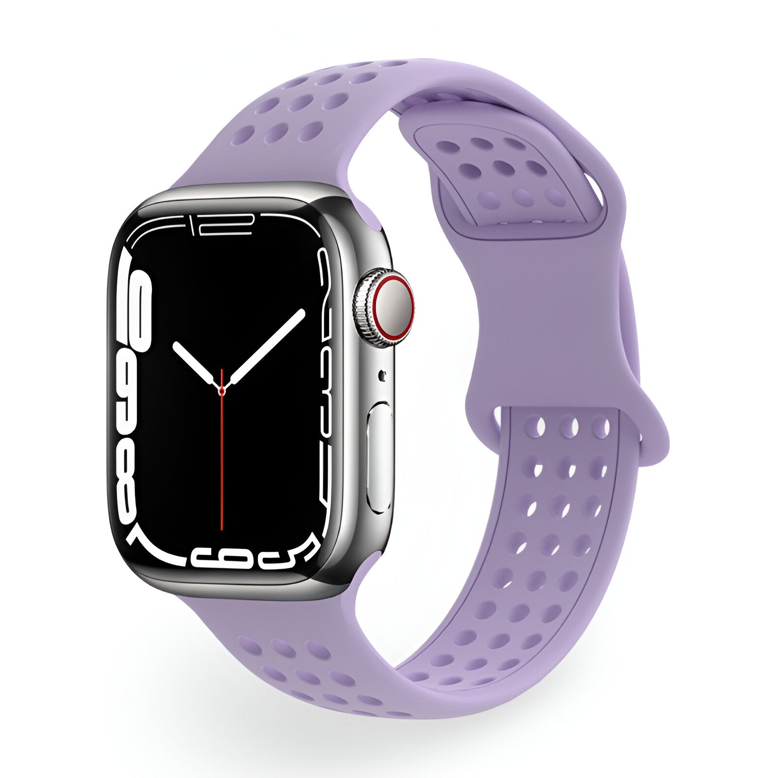 Perforated Silicone Apple Watch Bracelet, Breathable Honeycomb Design, Yara Model