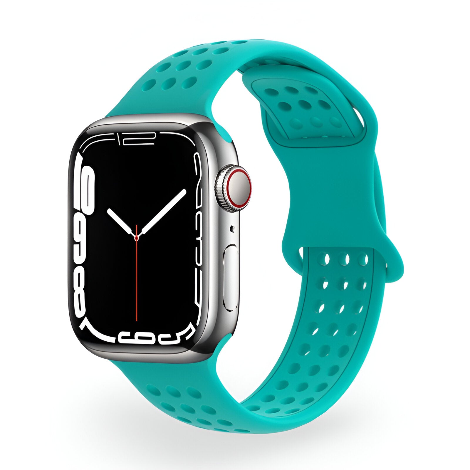 Perforated Silicone Apple Watch Bracelet, Breathable Honeycomb Design, Yara Model