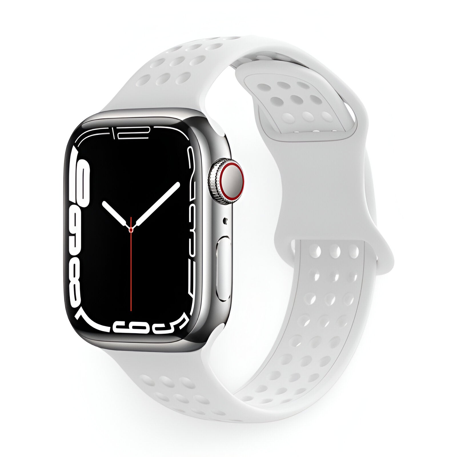 Perforated Silicone Apple Watch Bracelet, Breathable Honeycomb Design, Yara Model