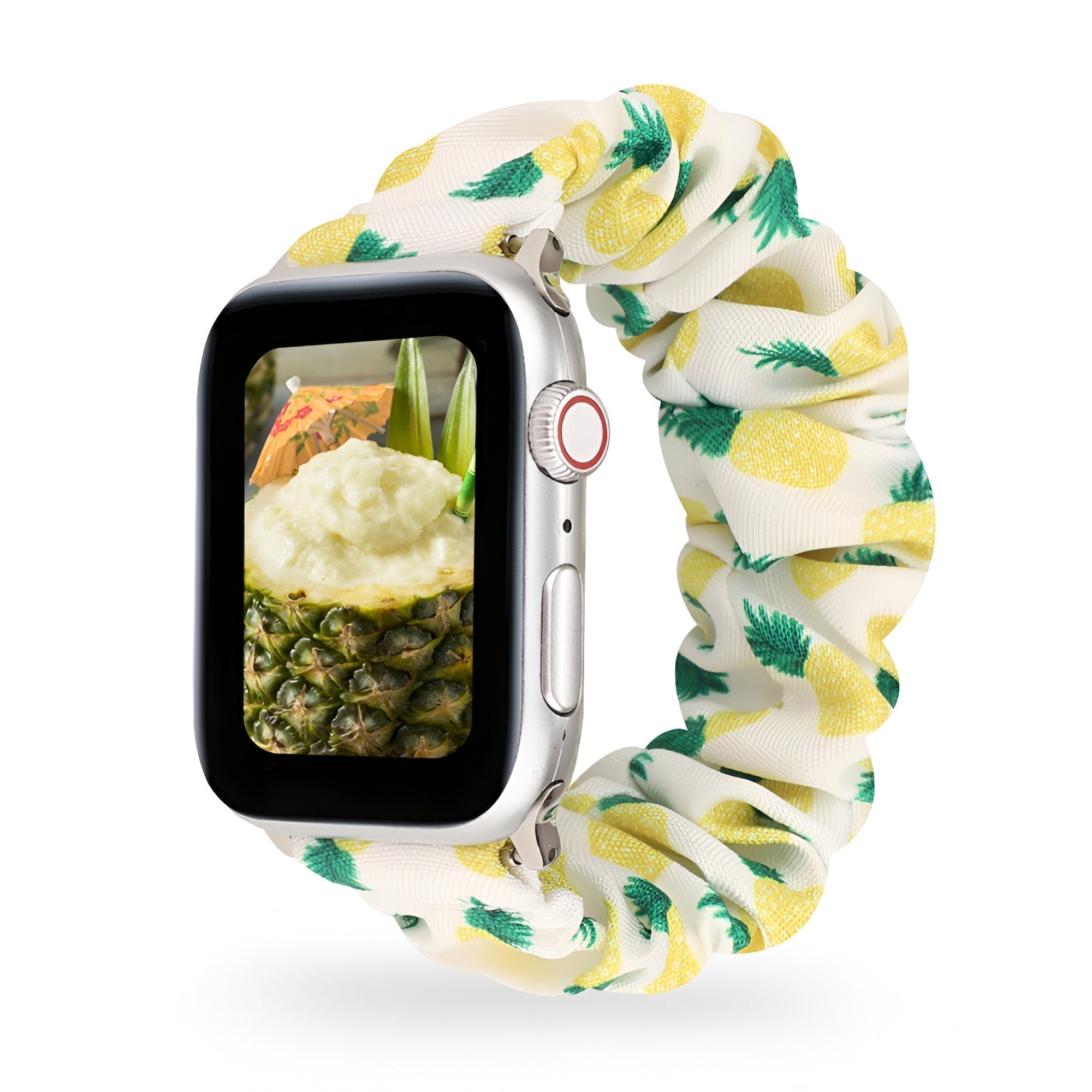 Apple Watch Scrunchie Bracelet, Patterned Elastic Fabric, for Women, Jynara Model