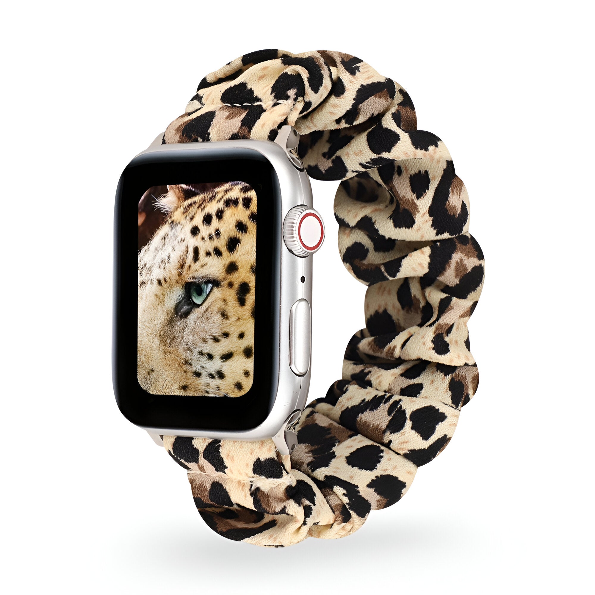 Apple Watch Scrunchie Bracelet, Patterned Elastic Fabric, for Women, Jynara Model