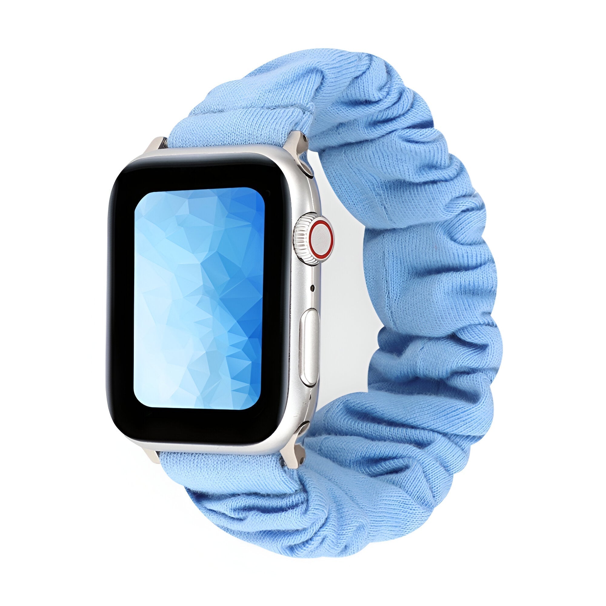 Apple Watch Scrunchie-Style Bracelet in Elastic Fabric, Various Patterns, for Women, Nyssara Model