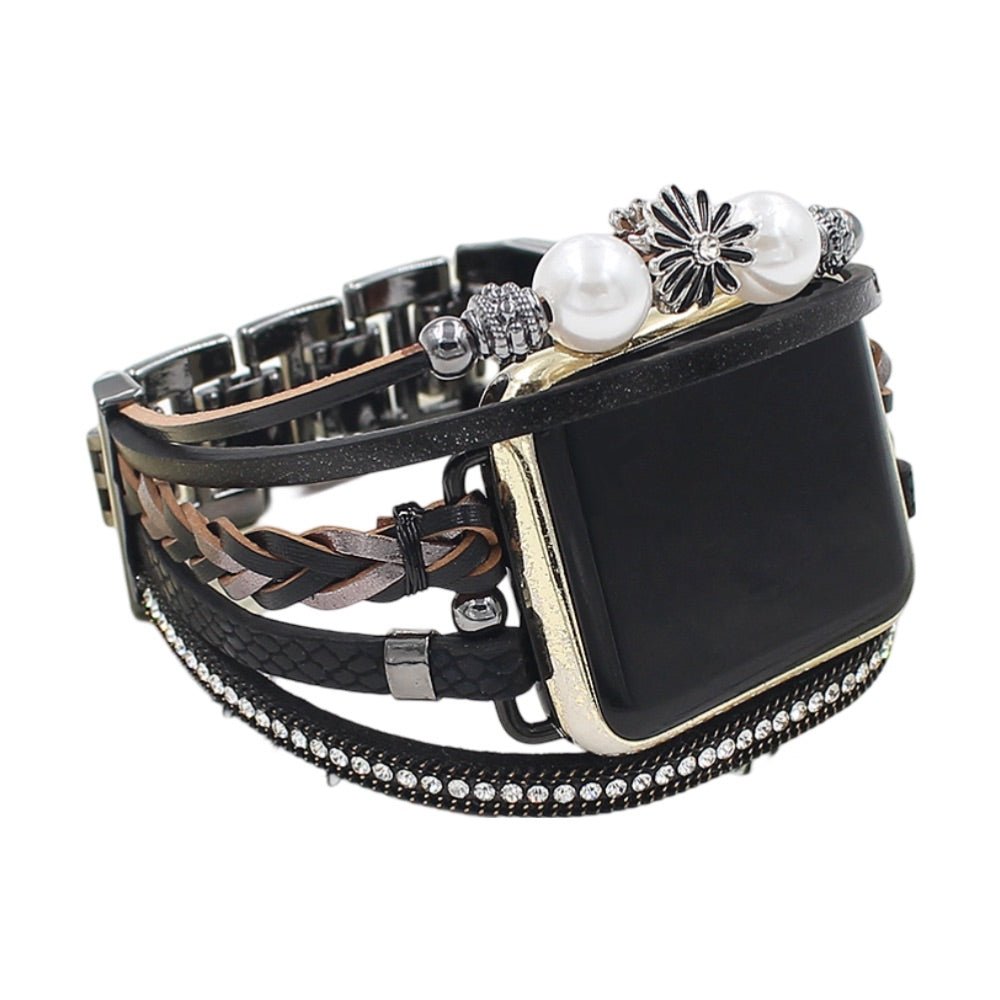 Apple Watch bracelet, multi-strand, flower charm, for women, Liberta model