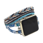 Apple Watch bracelet, multi-strand, floral pattern, for women, Lonia model