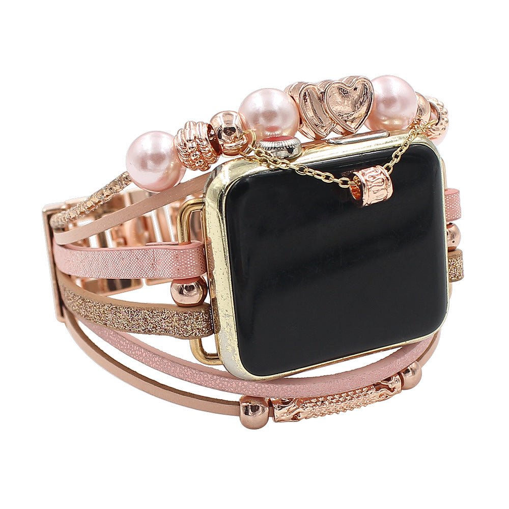 Apple Watch bracelet, multi-strand, multi-charm, for women, Fidi model