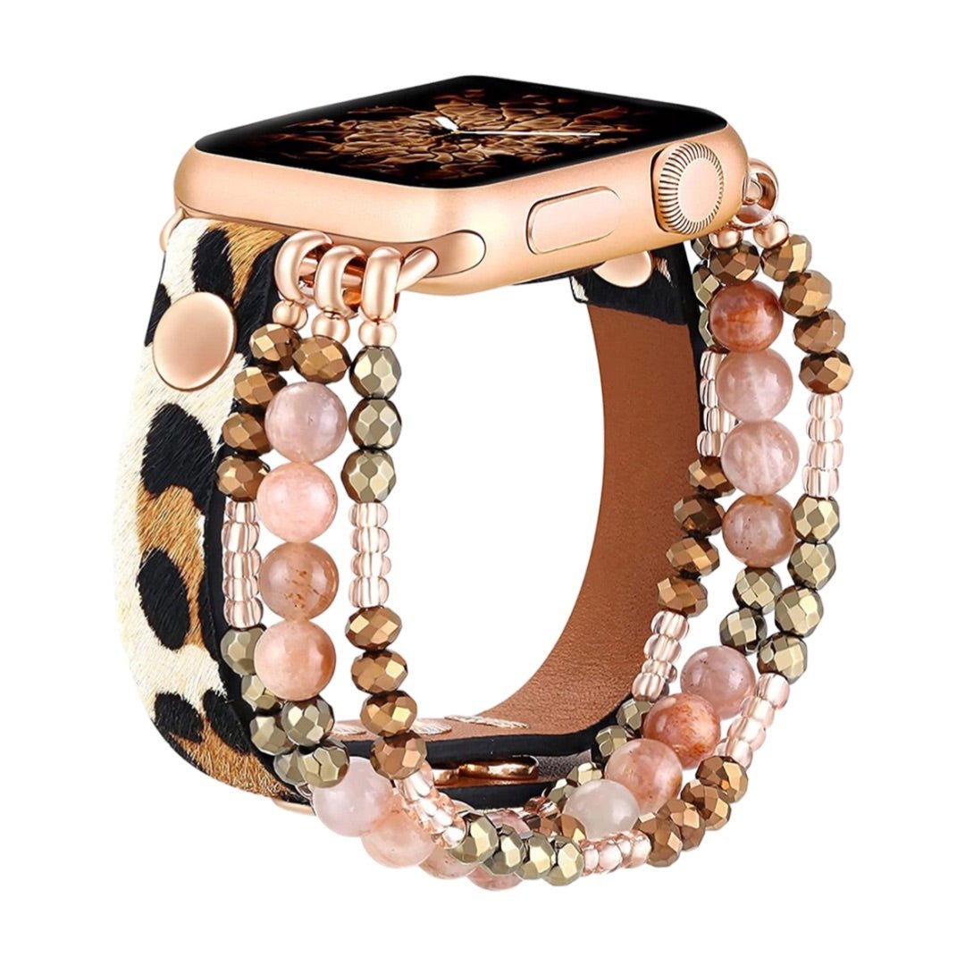Apple Watch Bracelet, multi-strand beaded, for women, Malia model