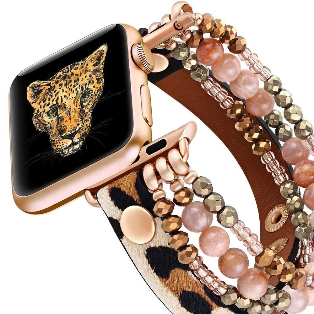 Apple Watch Bracelet, multi-strand beaded, for women, Malia model